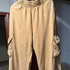 Super cute wild fable woman's distressed tan sweatpants size 2XL